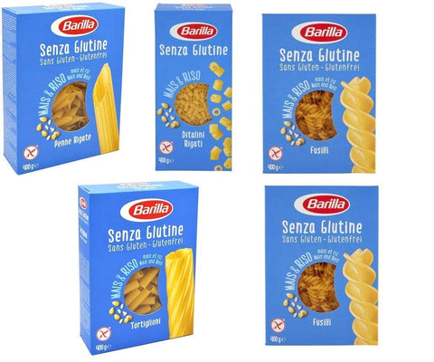 Barilla Internationale Nudeln TESTPAKET Barilla senza Glutine Glutenfrei pasta nudeln 5 x 400G 8076809572736