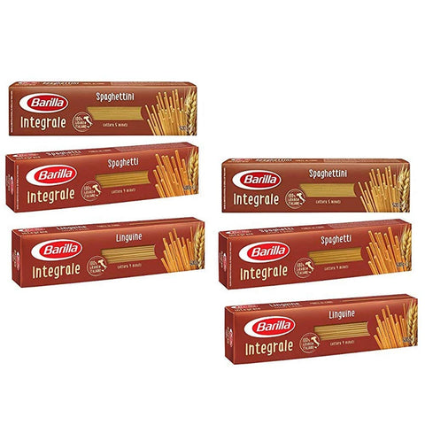 Barilla Internationale Nudeln TESTPAKET Pasta Barilla Integrale (6 x 500g) lange Nudeln Vollkornnudeln (Spaghetti-Linguine-Spaghettini) 8076809575553