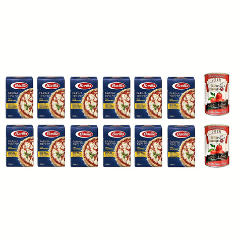 Barilla Farina Tipo "0" per Pizza Napoli Pizzamehl Pizza Mehl 12x1kg Original italienisch Zutat