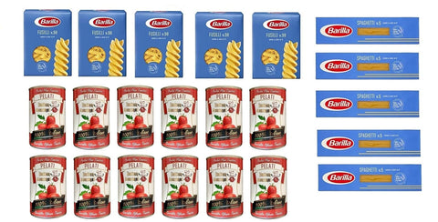 Barilla Kategorien Testpaket Barilla italienisch Pasta ( 10 x 500g ) Fusilli - Spaghetti + Italian Gourmet Pelati dosen italienische geschälte Tomaten ( 12 x 400g ) 8076802085981