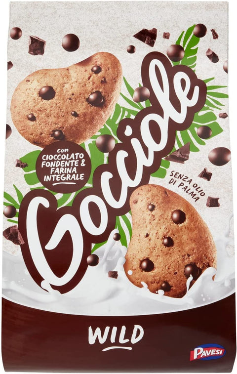 Pavesi Kekse Gocciole Wild Integrali mit Vollkornmehl cookies biscuits 6x350g Original italienisch