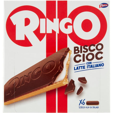 Barilla Kekse Barilla Pavesi Kekse Ringo Bisco Cioc Latte schokoriegel mit Milch und Schokolade 6 162 g 6x italienisch Original 8013355501360