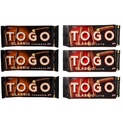 Barilla Kekse Barilla Testpaket Pavesi Togo Classic latte e fondente schoko riegel Kekse m dunkle schokolade kuchen snack 6x 120g italienisch Original 8013355998405