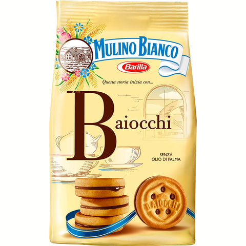 Barilla Mulino Bianco Baiocchi Gebäck, 10er Pack (10 x 250 g) Kekse italienisch Original
