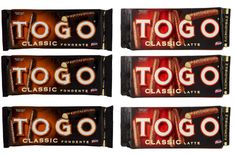 Barilla Testpaket Pavesi Togo Classic latte e fondente schoko riegel Kekse m dunkle schokolade kuchen snack 6x 120g italienisch Original