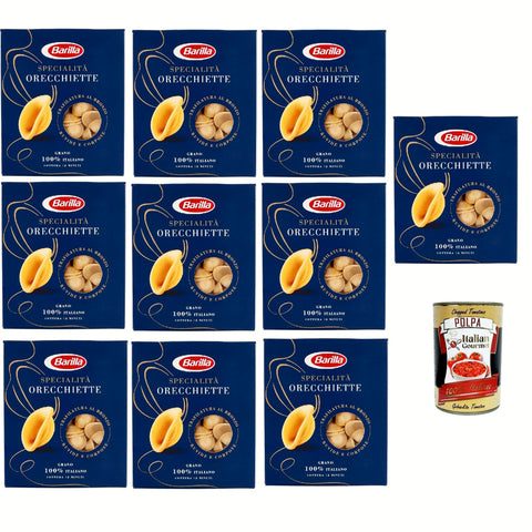 Barilla Pasta Specialità Orecchiette Pugliesi, 100% italienisch Nudeln 10x 500 g pack Knabberartikel Original