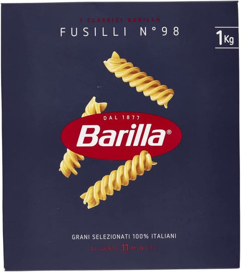 Barilla Kurze Pasta 10x Pasta Barilla Fusilli Nr. 98 italienisch Nudeln 500 g pack 8076802085981
