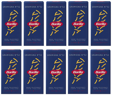 Barilla Kurze Pasta 10x Pasta Barilla Gramigna Nr. 52 italienisch Nudeln 500 g pack 8076800315523