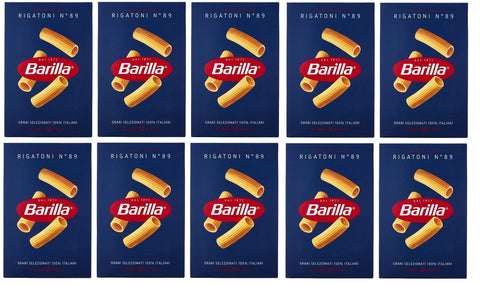 Barilla Kurze Pasta 10x Pasta Barilla Rigatoni Nr. 89 italienisch Nudeln 500 g pack 8076802085899