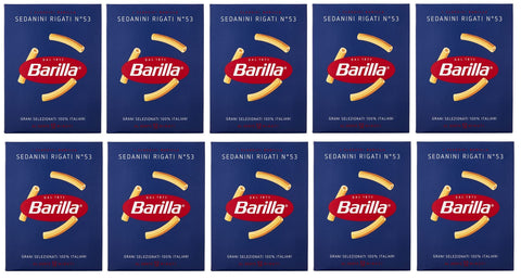 Barilla Kurze Pasta 10x Pasta Barilla Sedanini rigati Nr. 53 italienisch Nudeln 500 g pack 8076802085530