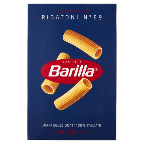 Barilla Kurze Pasta 20x Pasta Barilla Rigatoni Nr. 89 italienisch Nudeln 500 g pack 8076802085899