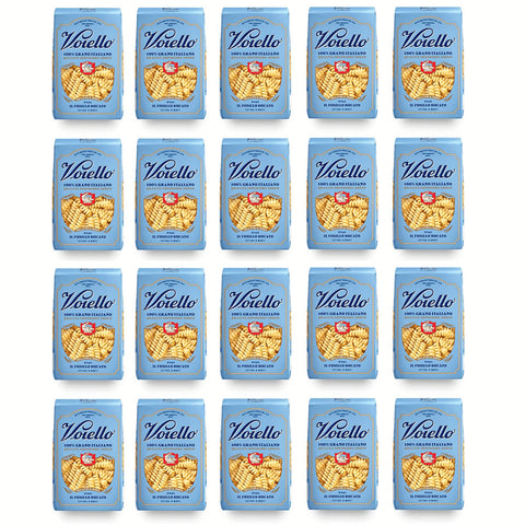 Voiello Il Fusillo Bucato n°145 Pasta 100% Italienischer Weizen Teigwaren aus Hartweizengrieß Bronze Zeichnung 20x500g Original italienisch
