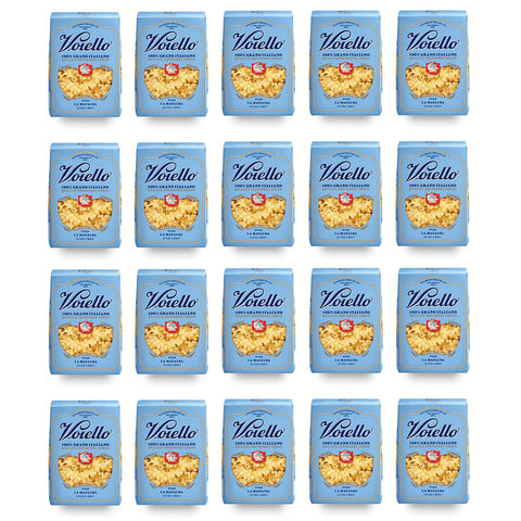 Voiello La Mafalda n°140 Pasta 100% Italienischer Weizen Teigwaren aus Hartweizengrieß Bronze Zeichnung 20x500g Original italienisch
