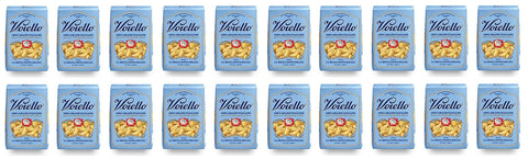 Barilla Kurze Pasta 20x Voiello La Mezza Penna Rigata n°154 Pasta 100% Italienischer Weizen 500g Teigwaren aus Hartweizengrieß Bronze-Zeichnung 8076810500568