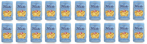 Barilla Kurze Pasta 20x Voiello La Penna Doppia Rigatura n°152 Pasta 100% Italienischer Weizen 500g Teigwaren aus Hartweizengrieß Bronze-Zeichnung 8076810500391
