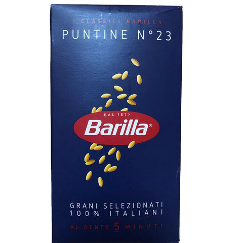 Barilla Kurze Pasta 24x Pasta Barilla Puntine Nr. 23 italienisch Nudeln 500 g pack 8076800315233