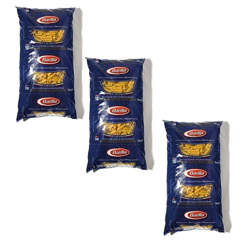 Barilla Kurze Pasta 3x Pasta Barilla Tortiglioni Ristorante Nr. 83 italienisch Nudeln 5kg pack 8076800035834
