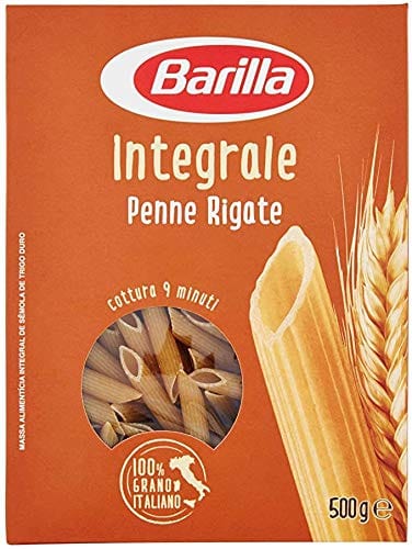 Barilla Kurze Pasta 5x Barilla Penne Rigate Integrali Vollkornnudeln Vollkorn Pasta 100% Italienisch 500g 8076809575492