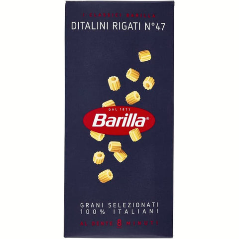 Barilla Pasta Ditalini Rigati N° 47 kurze Pasta pack 100% 5x500g Original italienisch