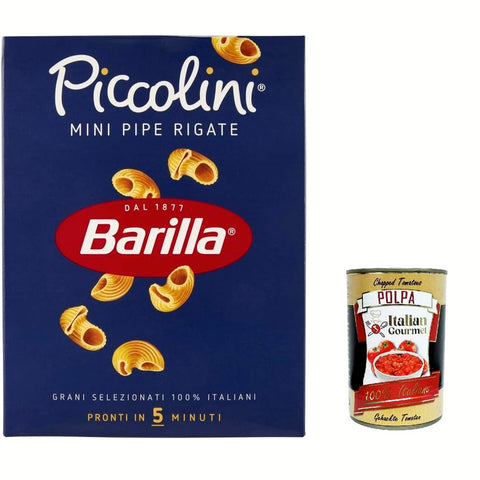 Barilla Pasta Mini Pipe rigate, 100% italienisch Nudeln 500 g pack Kurze Pasta Original