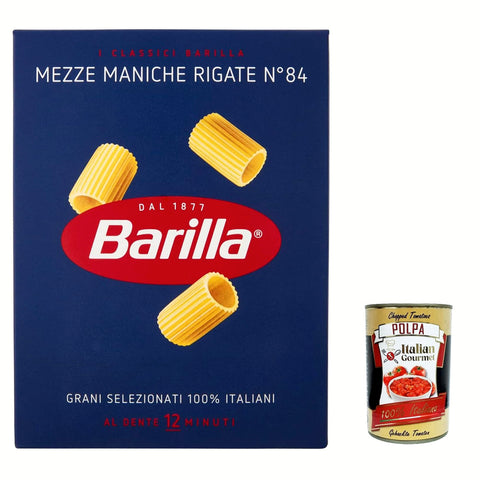 Barilla Pasta Mezze Maniche Rigate nr. 84, 100% italienisch Nudeln 500 g pack Kurze Pasta Original