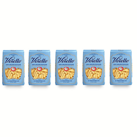 Voiello Il Fusillo Bucato n°145 Pasta 100% Italienischer Weizen Teigwaren aus Hartweizengrieß Bronze Zeichnung 5x500g Original italienisch