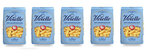 Barilla Kurze Pasta 5x Voiello Il Fusillo n°141 Pasta 100% Italienischer Weizen 500g Teigwaren aus Hartweizengrieß Bronze-Zeichnung 8076810500407