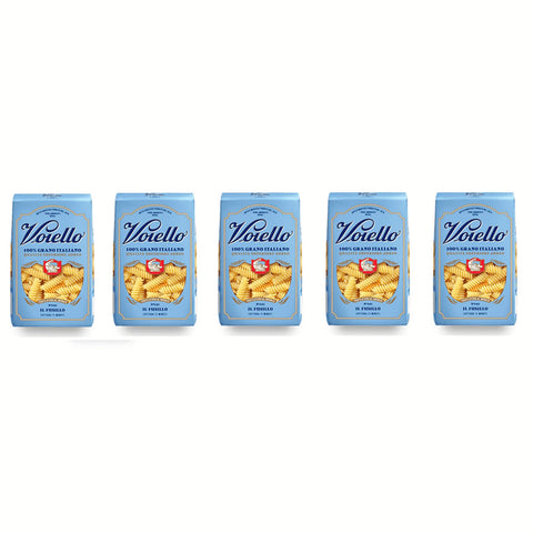 Voiello Il Fusillo n°141 Pasta 100% Italienischer Weizen Teigwaren aus Hartweizengrieß Bronze Zeichnung 5x500g Original italienisch