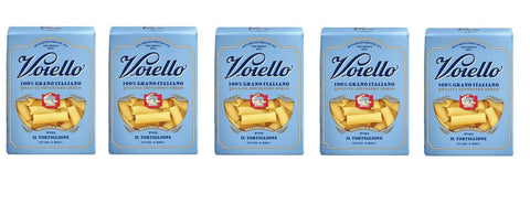 Barilla Kurze Pasta 5x Voiello Il Tortiglione n°125 Pasta 100% Italienischer Weizen 500g Teigwaren aus Hartweizengrieß Bronze-Zeichnung 8076810500476