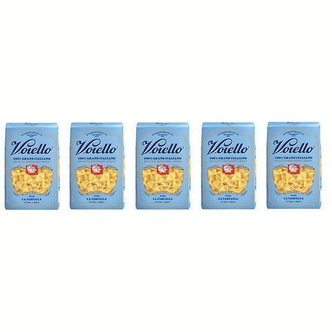 Voiello La Farfalla n°192 Pasta 100% Italienischer Weizen Teigwaren aus Hartweizengrieß Bronze Zeichnung 5x500g Original italienisch