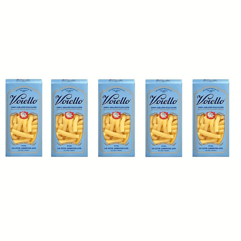Voiello Lo Zito Arrotolato n°194 Pasta 100% Italienischer Weizen Teigwaren aus Hartweizengrieß Bronze Zeichnung 5x500g Original italienisch
