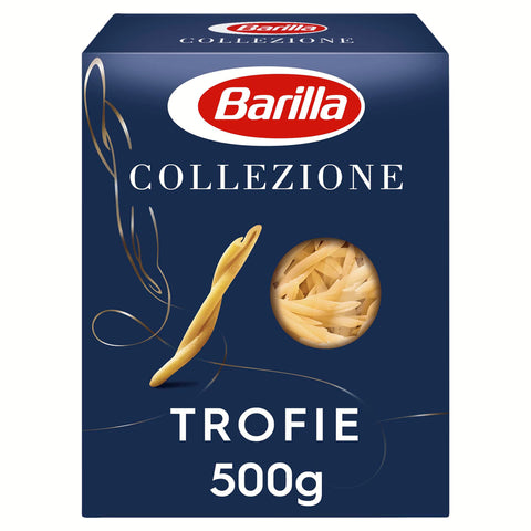 Barilla Collezione Trofie Pasta aus hochwertigem Hartweizen immer al dente 3er Pack 3x500g Original italienisch