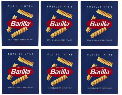 Barilla Kurze Pasta Barilla - Fusilli n.98 6er Pack (6x500g) 8076802085981