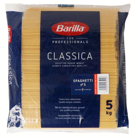 Barilla Hartweizen Pasta Spaghetti n. 5 – 1er Pack 1x5kg Original italienisch