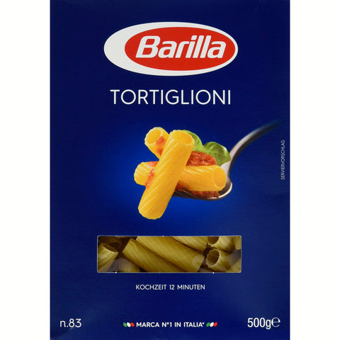 Barilla Hartweizen Pasta Tortiglioni n. 83 – 6er Pack 6x500g Original italienisch