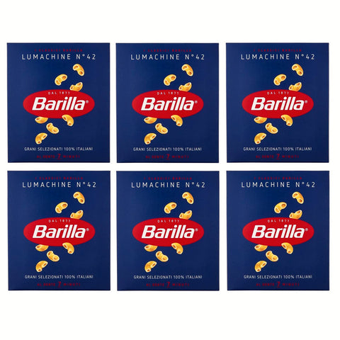 Barilla Lumachine, Pasta di Semola di Grano Duro, n.42 6 pezzi da 500 g [3 kg] Kurze Pasta italienisch Original