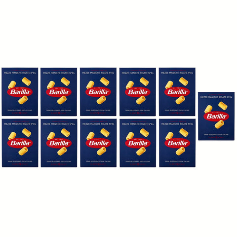 Barilla Mezze Maniche Rigate N. 84 = 11x500g Original italienisch Pasta