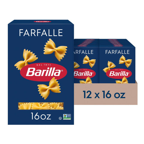 Barilla Kurze Pasta Barilla Pasta, Farfalle, 16 Ounce (Pack of 12) by Barilla 773821449418