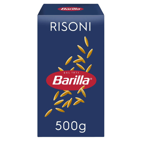 Barilla Kurze Pasta Barilla Pasta Risoni n.26 aus hochwertigem Hartweizen immer al dente, 8 x 500 g 8076800315264