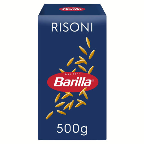 Barilla Pasta Risoni n.26 aus hochwertigem Hartweizen immer al dente, 8 x 500 g Original italienisch