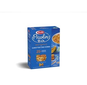 Barilla Kurze Pasta Barilla Piccolini Mini Farfalle mit Karotten und Kürbis 400g 8076809539975