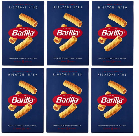 Barilla Kurze Pasta Barilla - Rigatoni n.89 6er Pack (6x500g)
