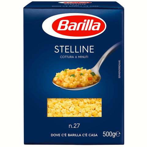 Barilla Stelline, 24er Pack (24 x 500 g) Kurze Pasta italienisch Original
