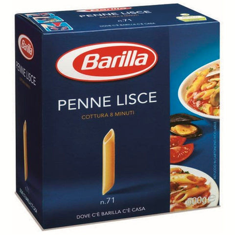 Barilla Penne Lisce Macarrones n°71 Kurze Pasta italienisch Original