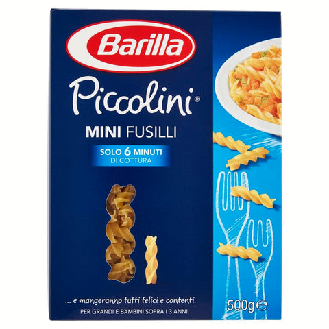 Barilla PICCOLINI MINI FUSILLI Barilla (082592) 500 G Original italienisch