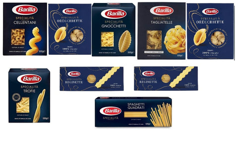 Barilla Kurze Pasta TESTPAKET Pasta Barilla Specialità italienisch Nudeln 9 pack x 500 g 8076809518611
