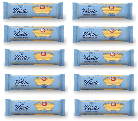 Barilla Längliche Pasta 10x Voiello La Linguina n°112 Pasta 100% Italienischer Weizen 500g Teigwaren aus Hartweizengrieß Bronze-Zeichnung 8076810500544