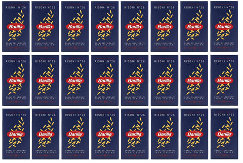 Barilla Längliche Pasta 24x Pasta Barilla Risoni Nr. 26 italienisch Nudeln 500 g pack 8076800315264