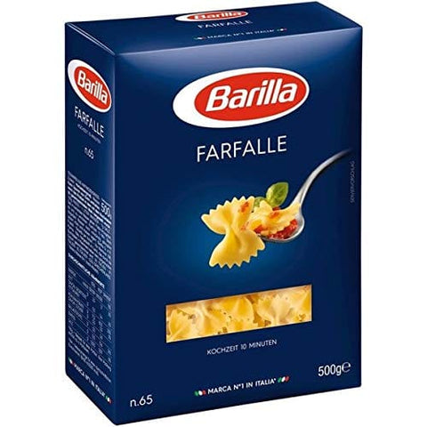 Barilla Längliche Pasta 3x Barilla Nudeln 'Farfalle' n.65, 500 g 8076809055819
