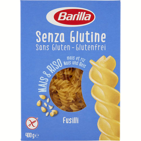 Barilla Fusilli 400 g senza Glutine Glutenfrei pasta nudeln Längliche Pasta italienisch Original